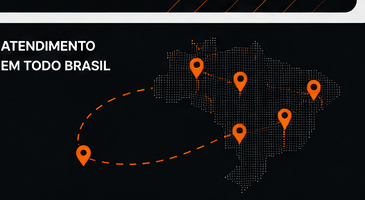 Mapa do Brasil com rotas Log-ify